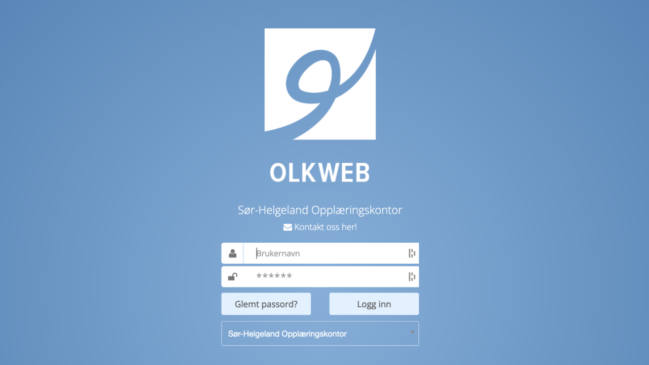 OLKWeb innlogg bilde